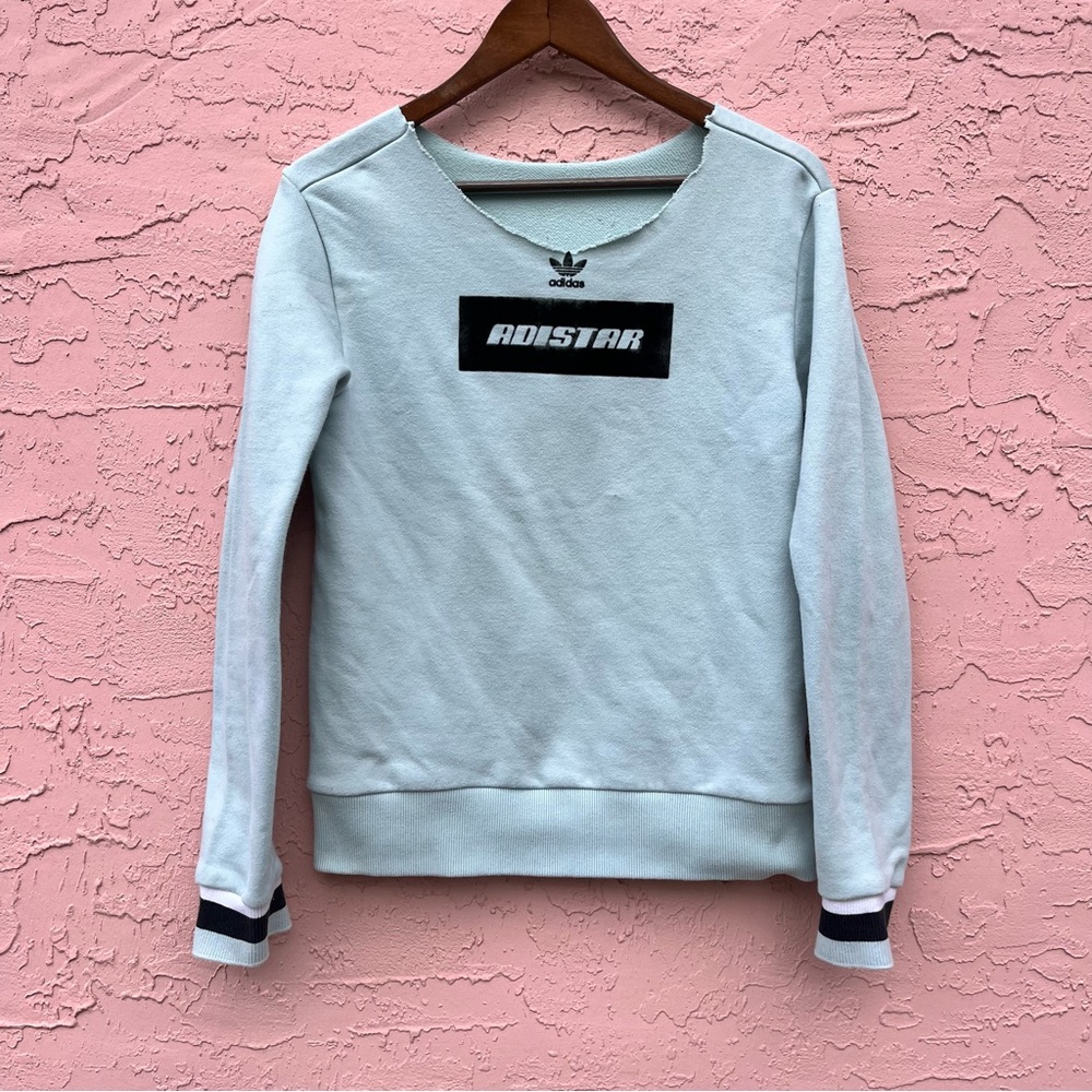 Adidas Sweatshirt Adistar Distressed Green